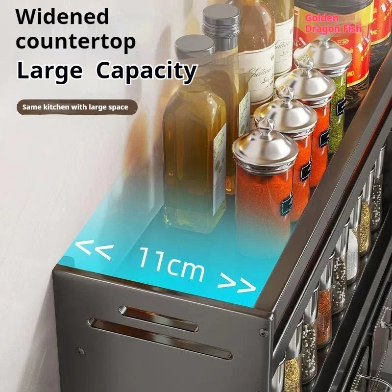 Wall-Mounted Kitchen Spice Rack
