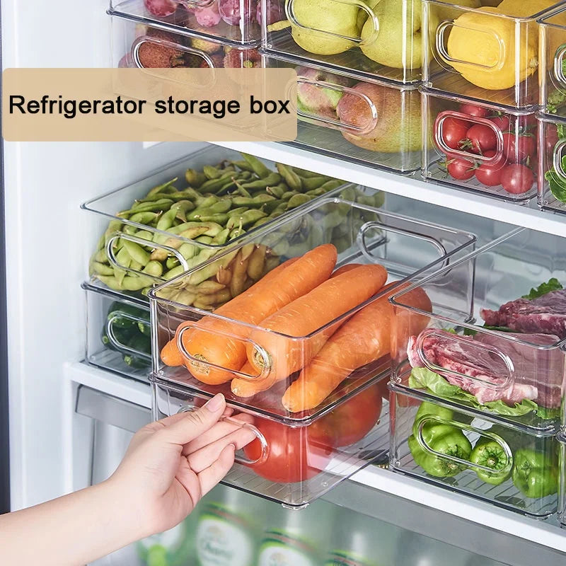 Clear Plastic Crisper Storage Box