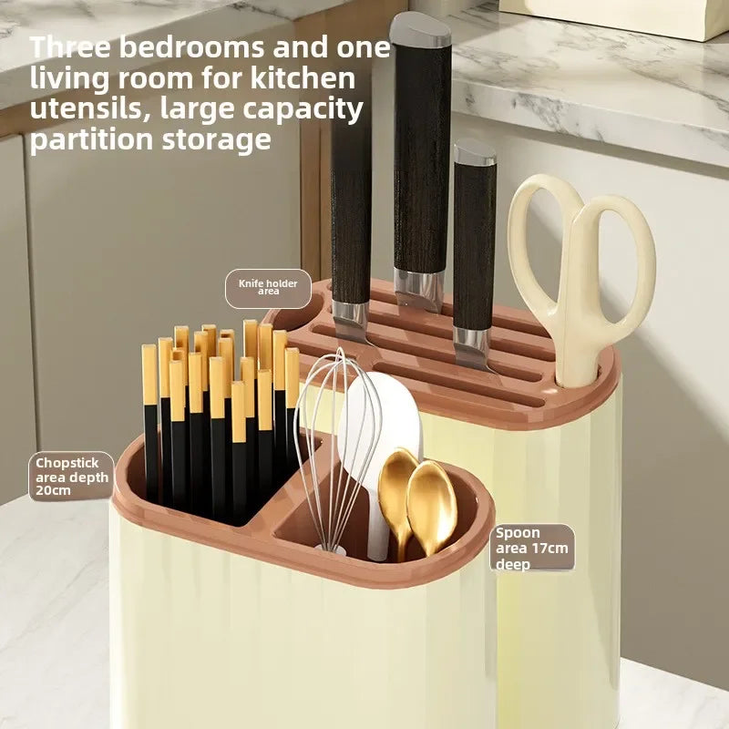Kitchen Storage Rack with Knife & Board Holder