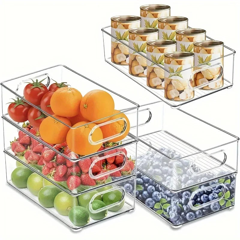 Clear Plastic Crisper Storage Box