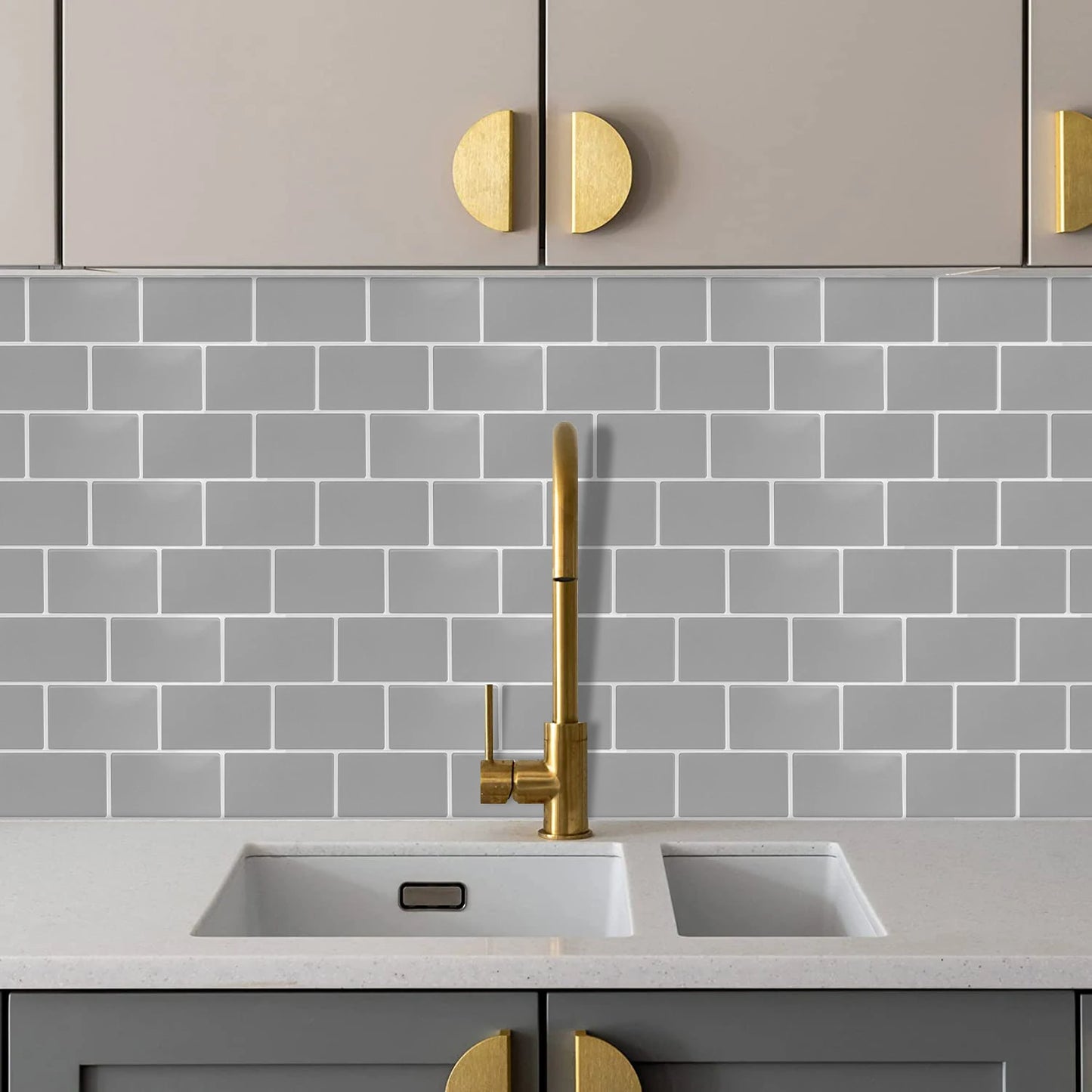 10pcs Peel & Stick 3D Wall Tiles 12"x12"