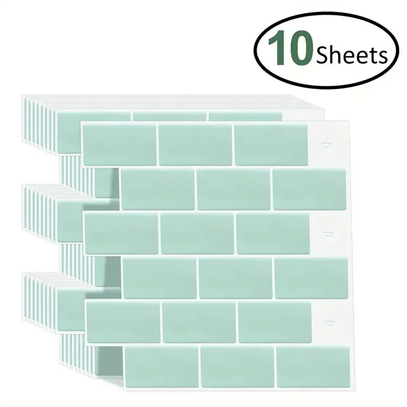 10pcs Peel & Stick Tile Backsplash