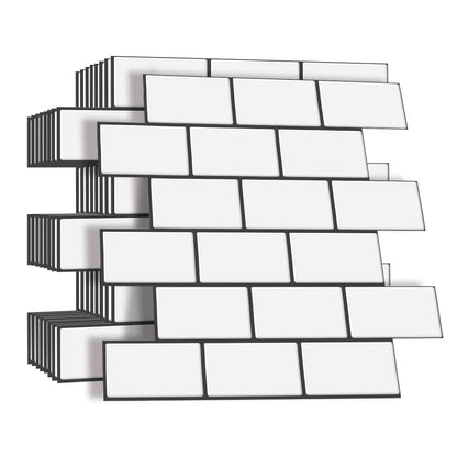 10 Sheets 3D Peel & Stick Wall Tiles