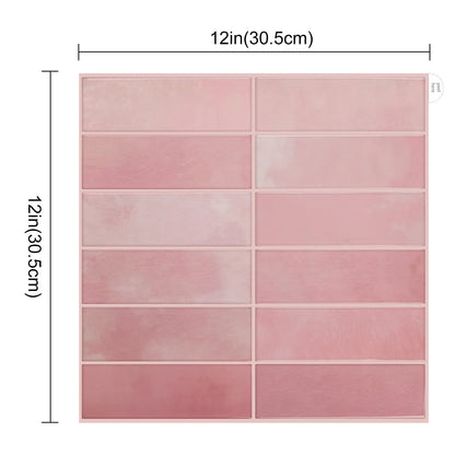 4pcs 3D Self-Adhesive Waterproof Wall Tiles
