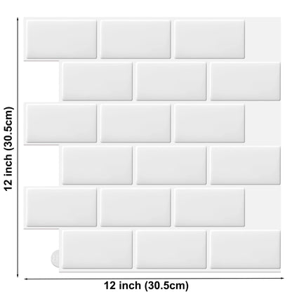 3D Brick Wall Tile Stickers – 5pcs