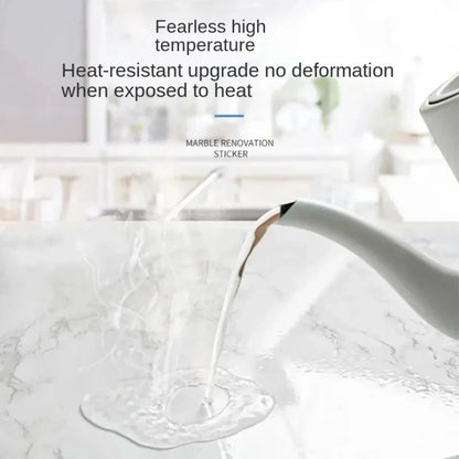 10M Marble Waterproof Kitchen Sticker