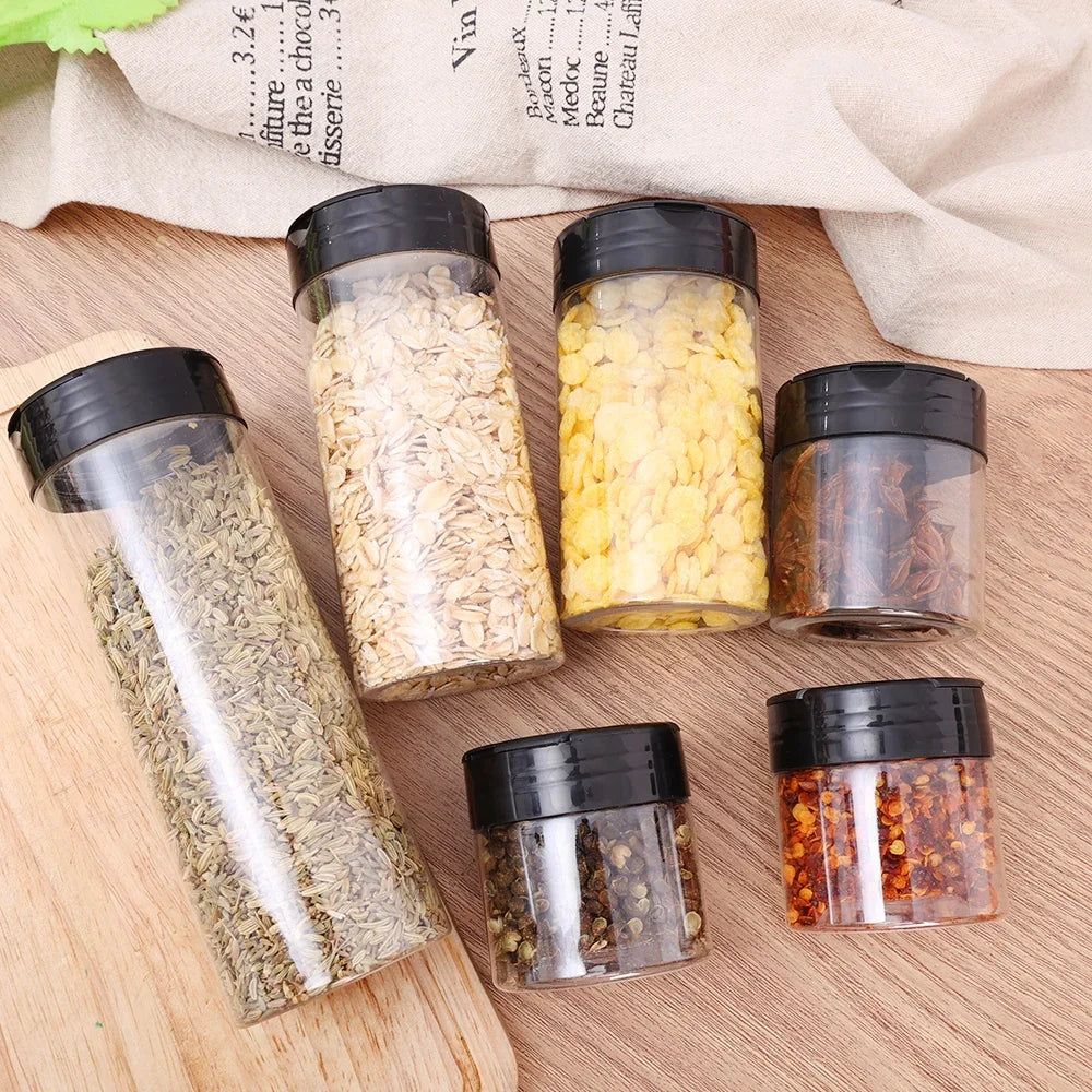 24PCS Transparent Spice Storage Jars