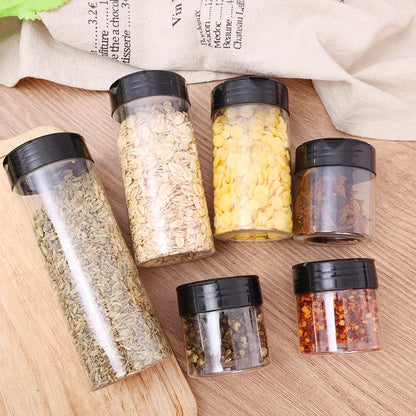 24PCS Transparent Spice Storage Jars