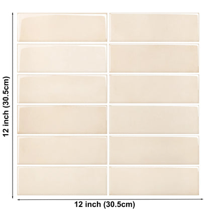 4pcs 3D Self-Adhesive Waterproof Wall Tiles