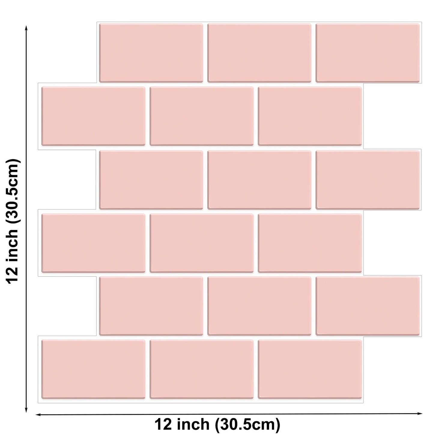 10 Sheets 3D Peel & Stick Wall Tiles