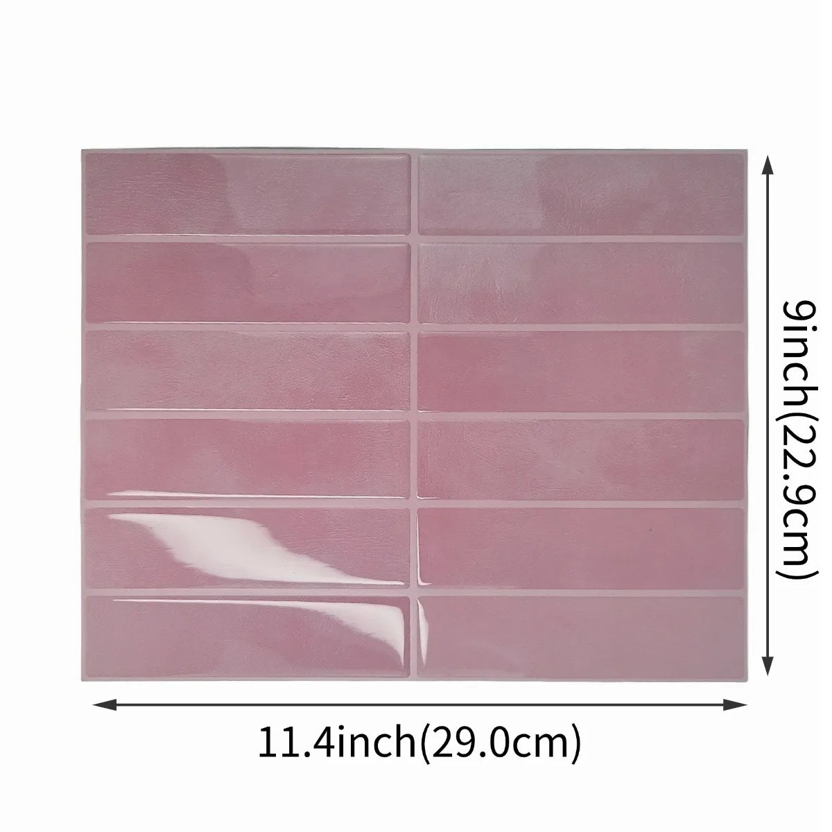 3D Green Mosaic Peel & Stick Wall Panel