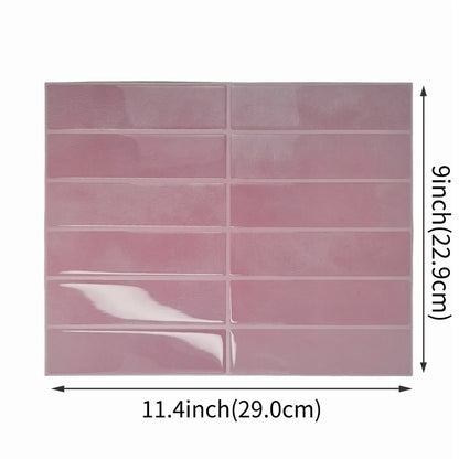 3D Green Mosaic Peel & Stick Wall Panel