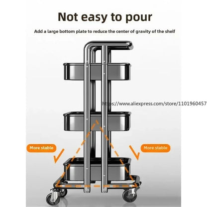 Kitchen Trolley Storage Rack