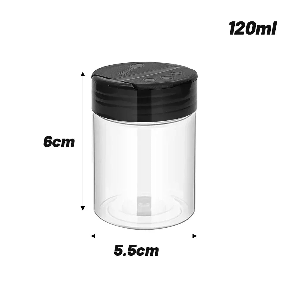 24PCS Transparent Spice Storage Jars