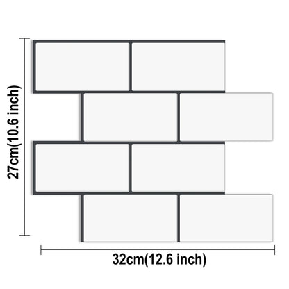 10pcs 3D Peel & Stick Wall Tiles
