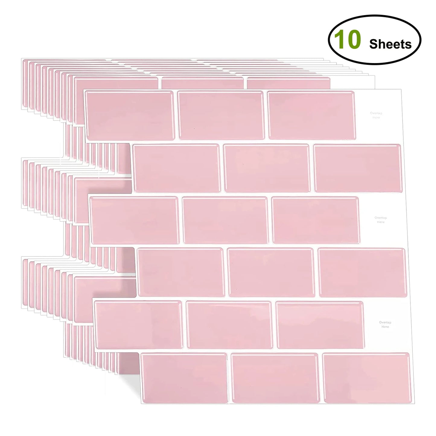 10pcs Peel & Stick Tile Backsplash