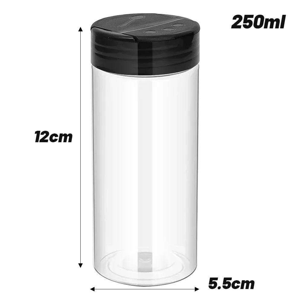 24PCS Transparent Spice Storage Jars