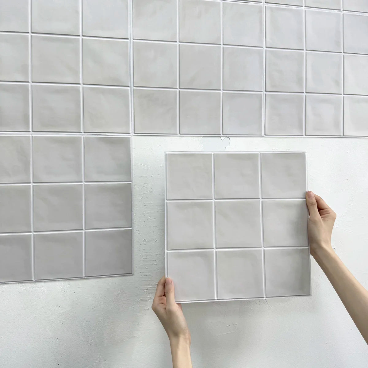 3D Self-Adhesive Wall Tile Stickers – 30x30cm