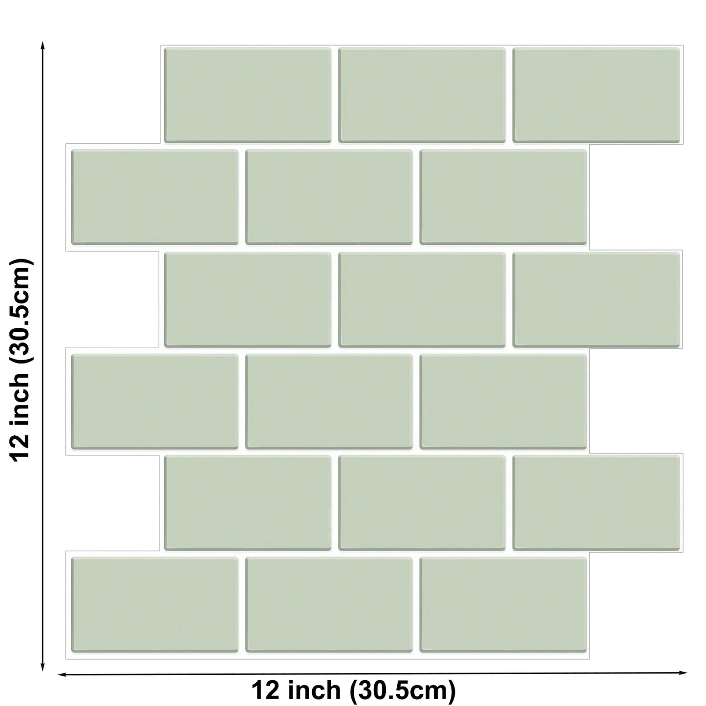 10 Sheets 3D Peel & Stick Wall Tiles