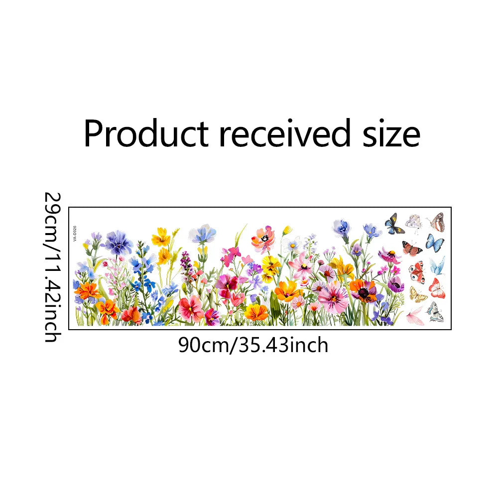 Butterfly Floral Window Decals