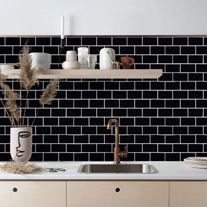 3D Brick Wall Tile Stickers – 5pcs