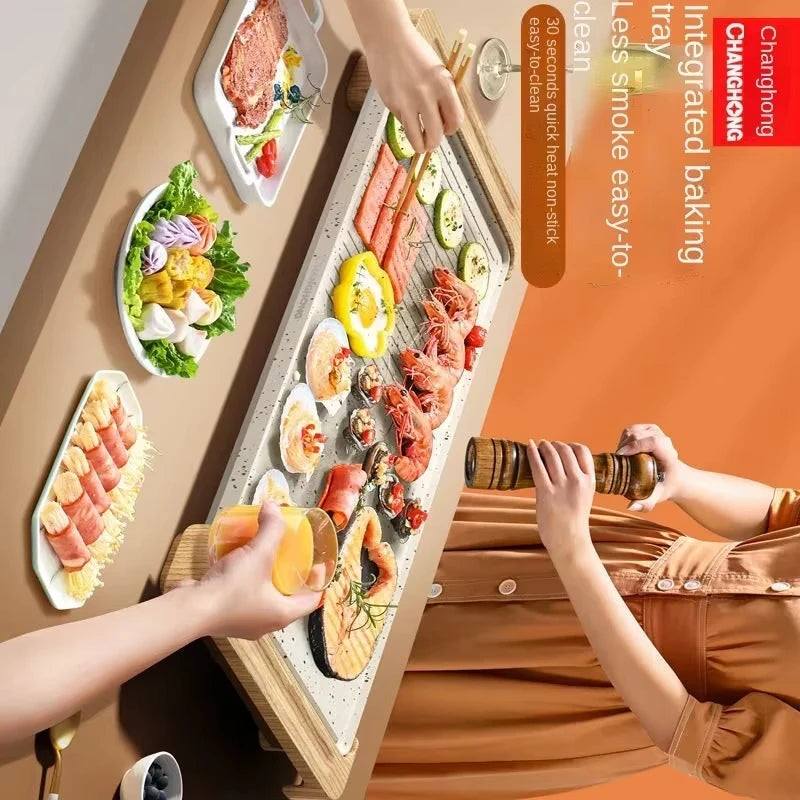 Electric Smokeless Grill Pan