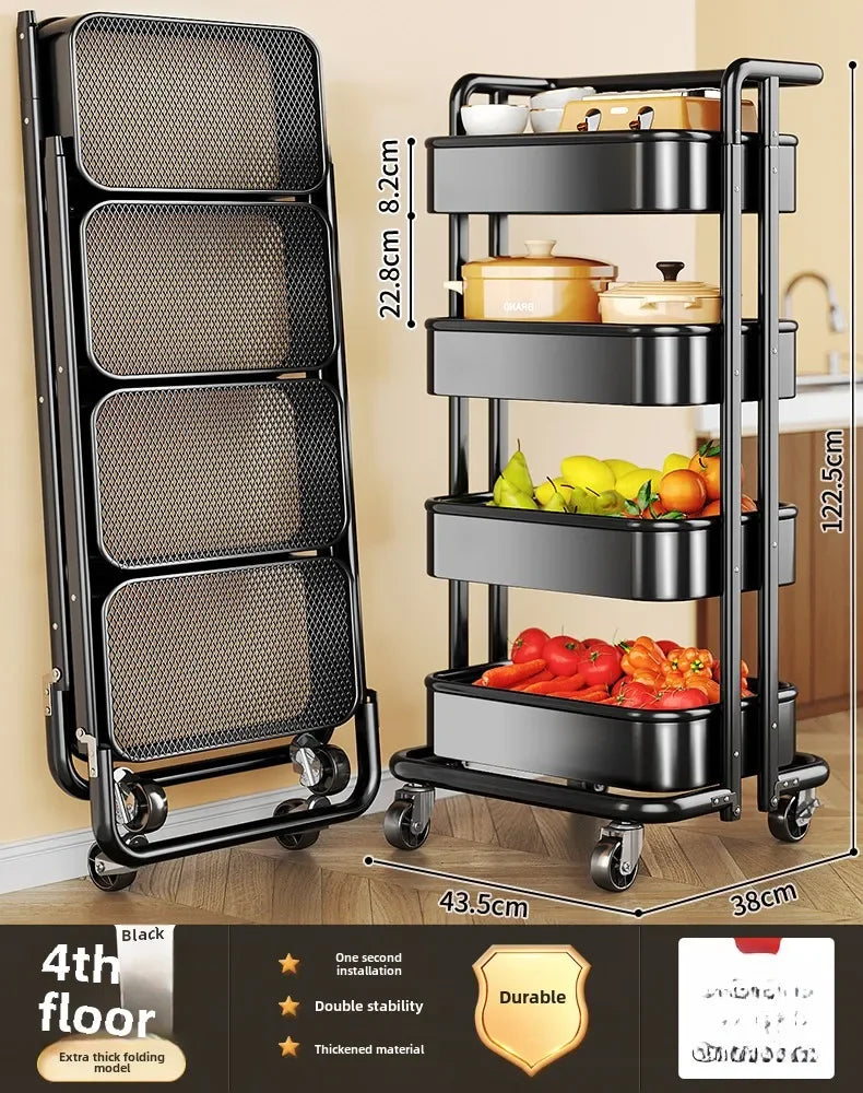 Kitchen Trolley Storage Rack