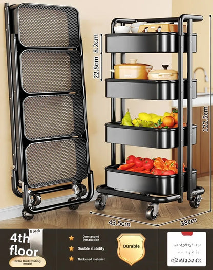 Kitchen Trolley Storage Rack