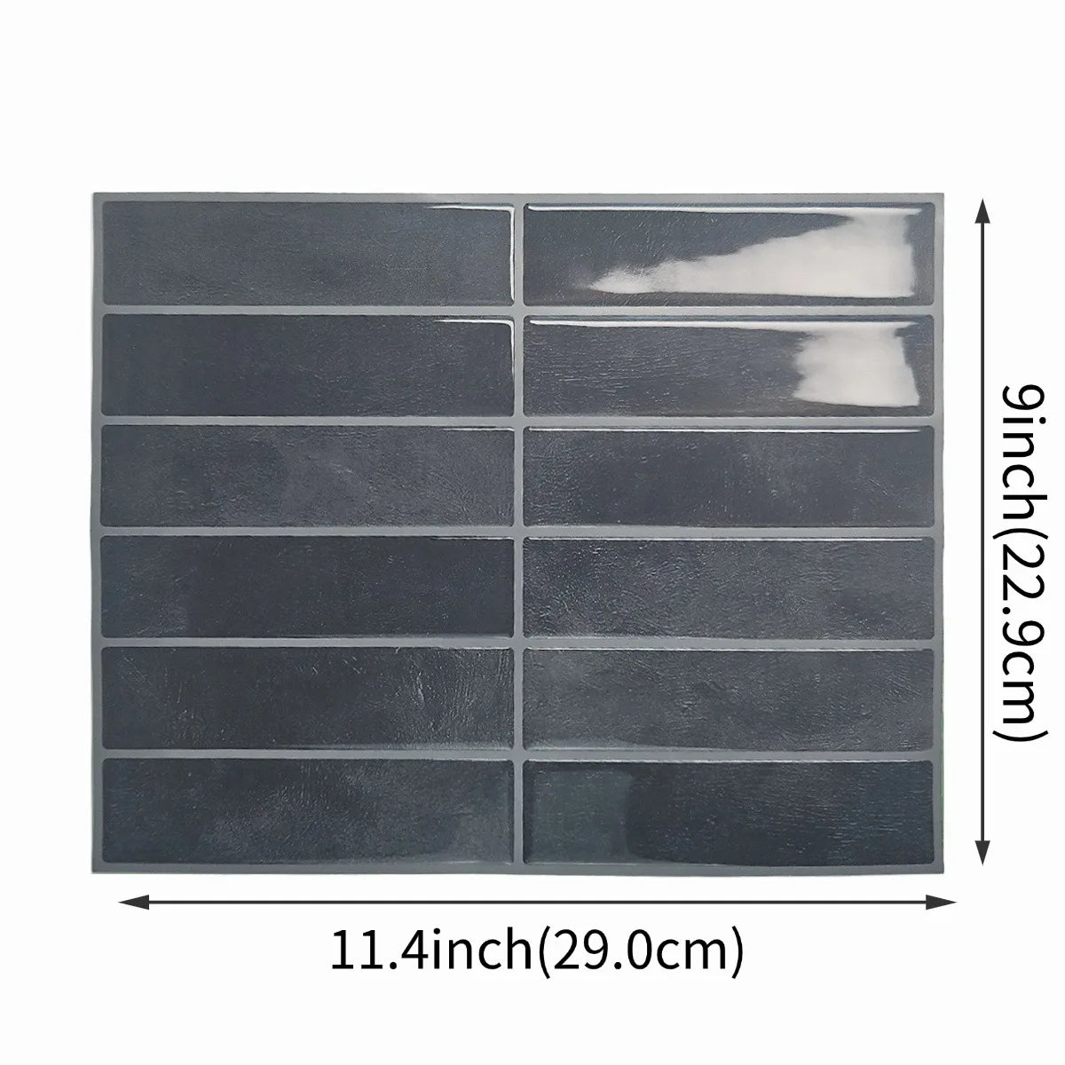3D Green Mosaic Peel & Stick Wall Panel