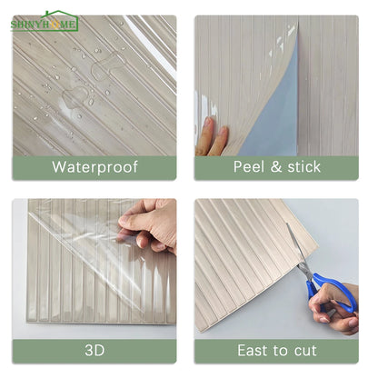 Wood Grain Peel & Stick Backsplash Tiles