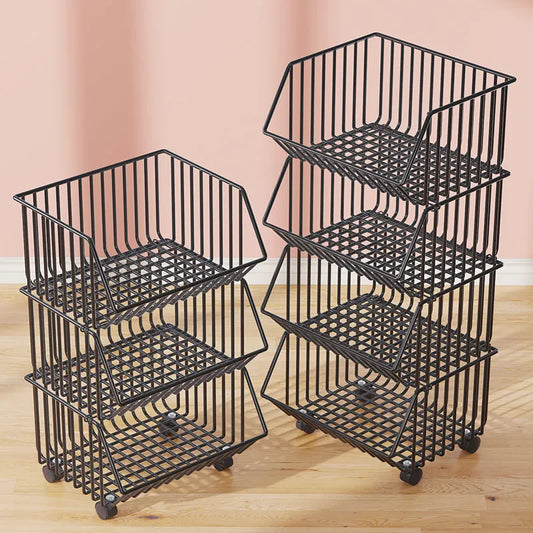 Nordic Metal Kitchen Storage Cart