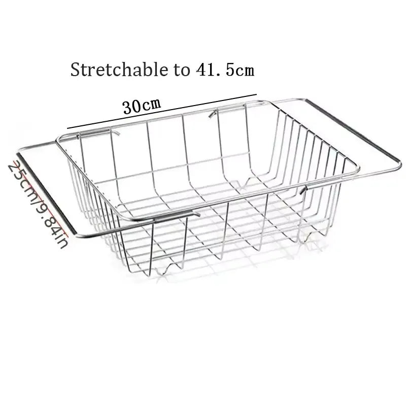 Adjustable Stainless Steel Sink Drain Rack