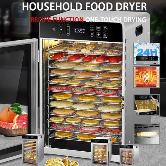 Multi-Tray Food Dehydrator Dryer