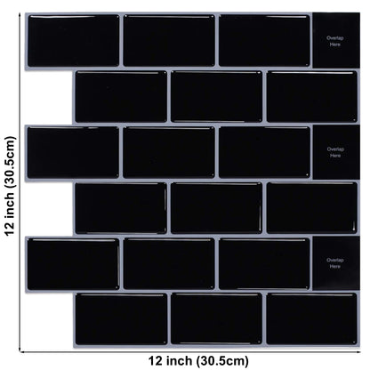 3D Brick Wall Tile Stickers – 5pcs