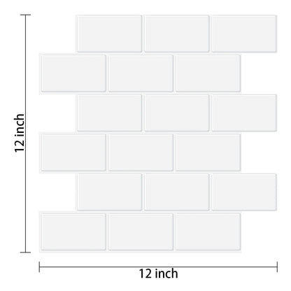 10 Sheets 3D Peel & Stick Wall Tiles