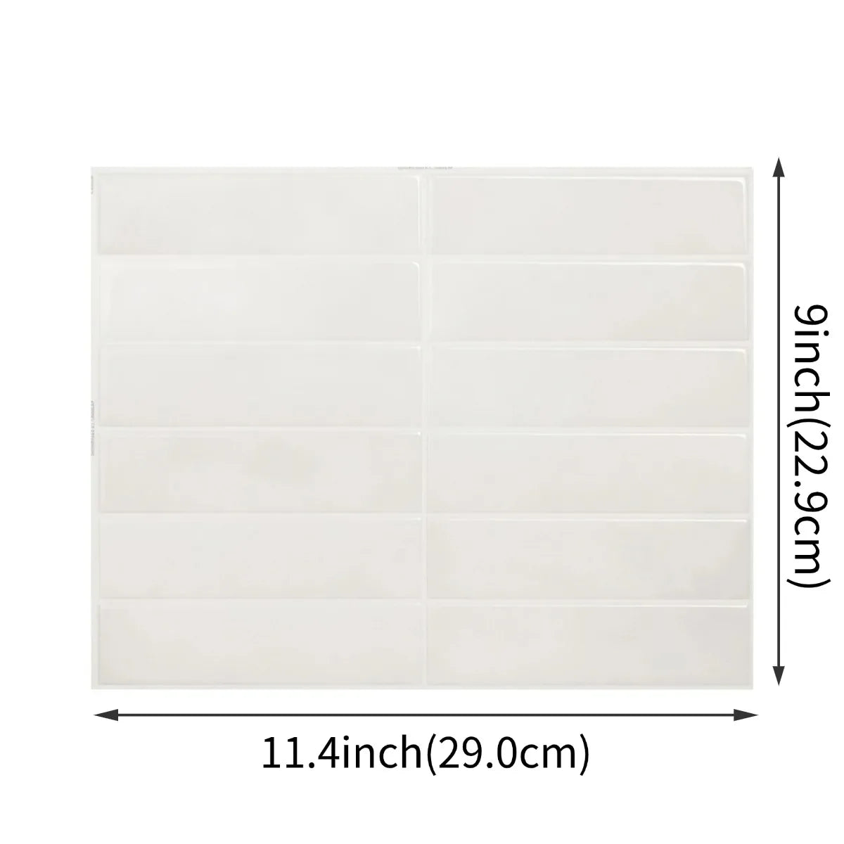3D Green Mosaic Peel & Stick Wall Panel