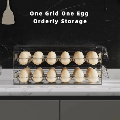 60-Egg Stackable Fridge Storage Box