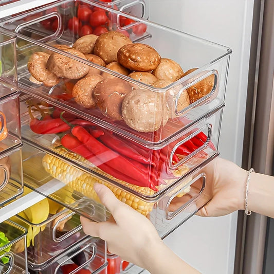 Clear Plastic Crisper Storage Box