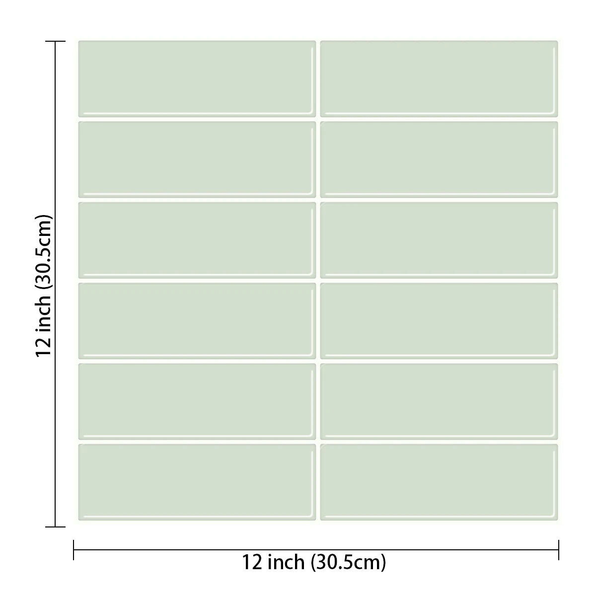 4pcs 3D Self-Adhesive Waterproof Wall Tiles