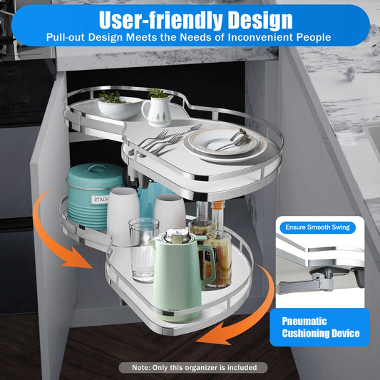 Right-Open Blind Corner Pull-Out Shelf