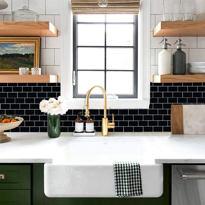 3D Brick Wall Tile Stickers – 5pcs