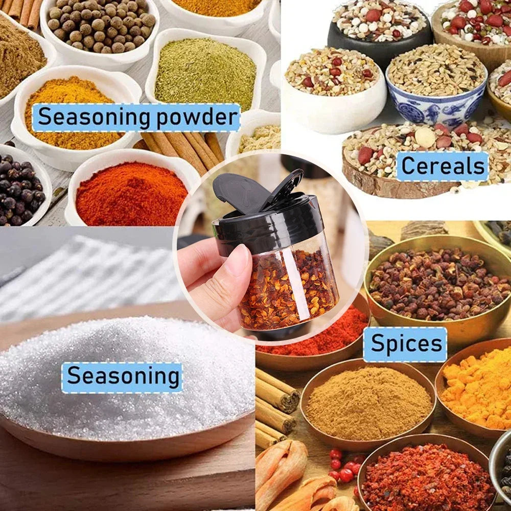 24PCS Transparent Spice Storage Jars