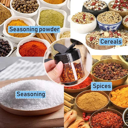 24PCS Transparent Spice Storage Jars