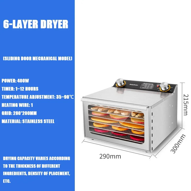 6–18 Layer Food Dryer