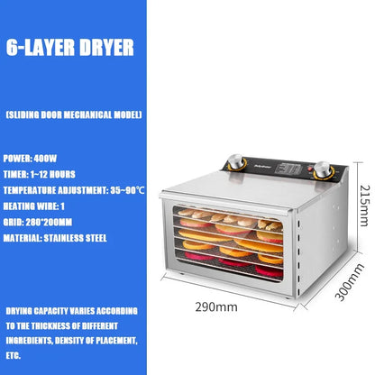6–18 Layer Food Dryer