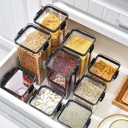 Airtight Kitchen Storage Jar Set (460–1800ml)
