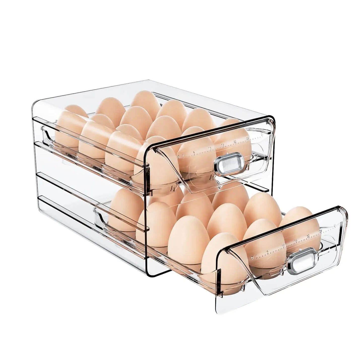60-Egg Stackable Fridge Storage Box