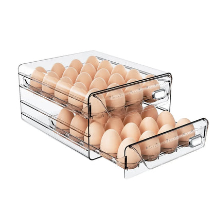 60-Egg Stackable Fridge Storage Box