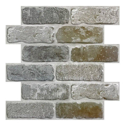 3D Matte Brick Wall Stickers 30×30cm