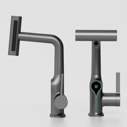 Digital Display Waterfall Basin Faucet